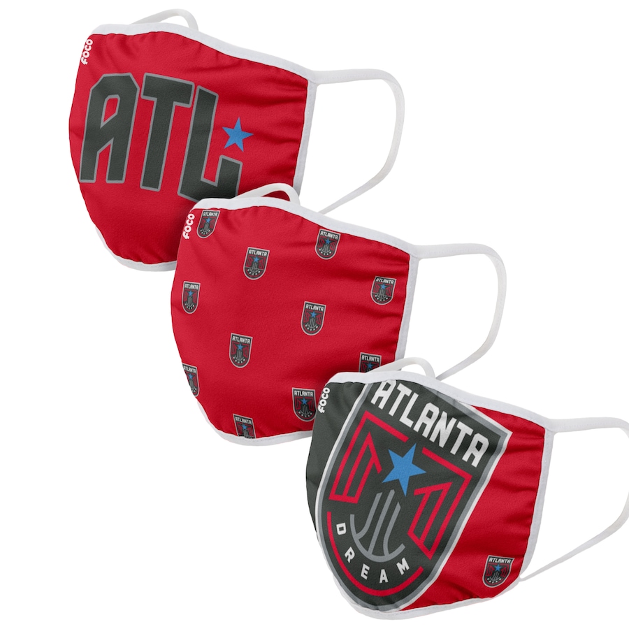 Adult Atlanta Dream 3Pack Dust mask with filter->nfl dust mask->Sports Accessory
